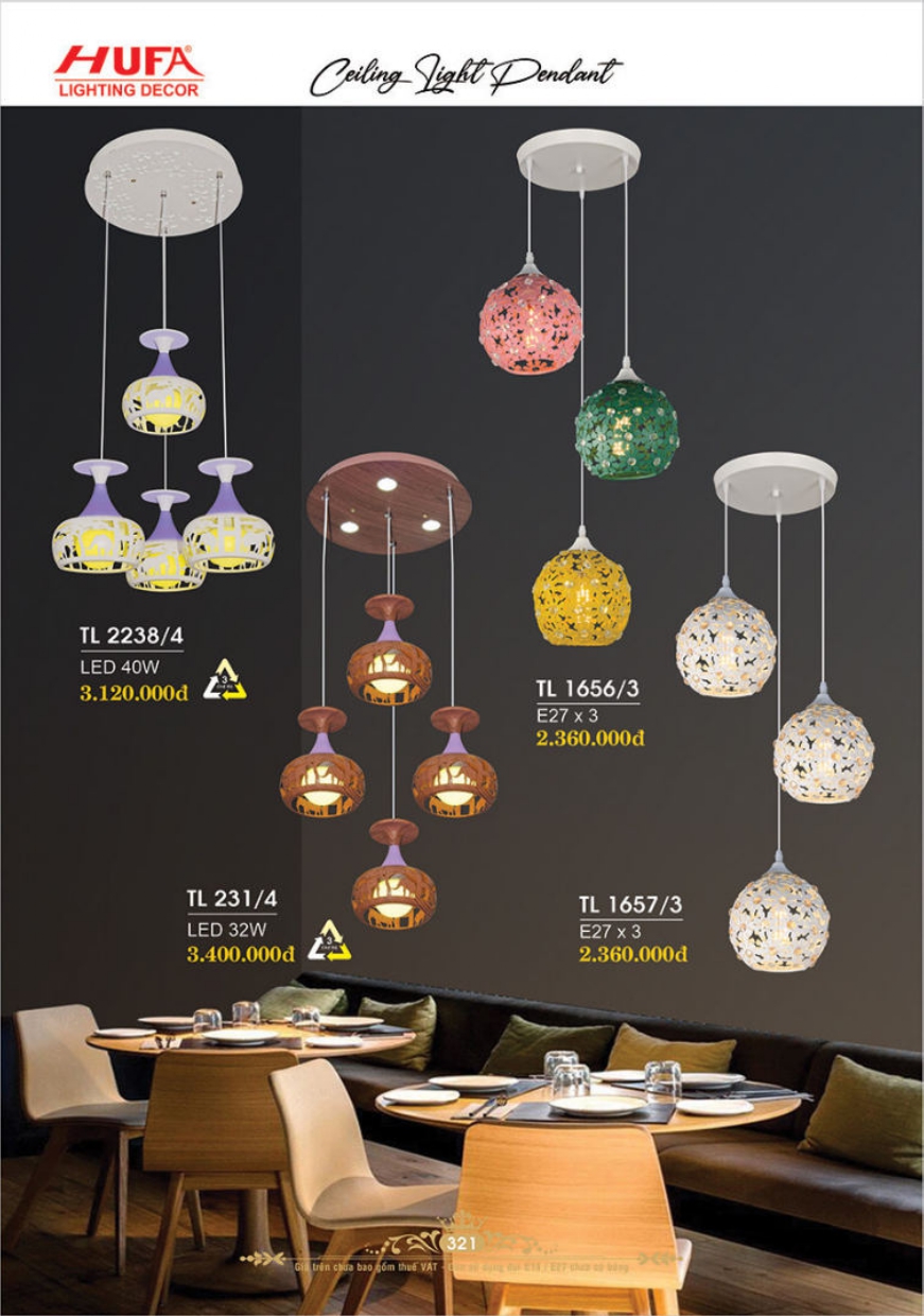 Bảng giá đèn trang trí HUFA